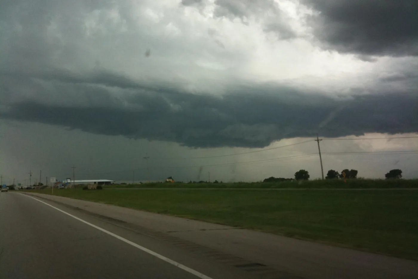 Storm clouds over Ponca City, Oklahoma