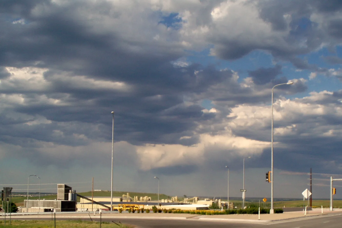 Towering clouds over Rapid City, South Dakota